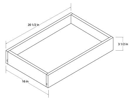 Universal 18" Roll Out Tray