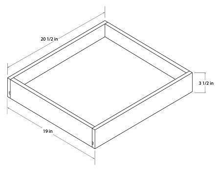 Universal 21" Roll Out Tray