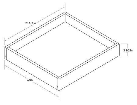 Universal 24" Roll Out Tray