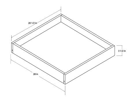 Universal 30" Roll Out Tray