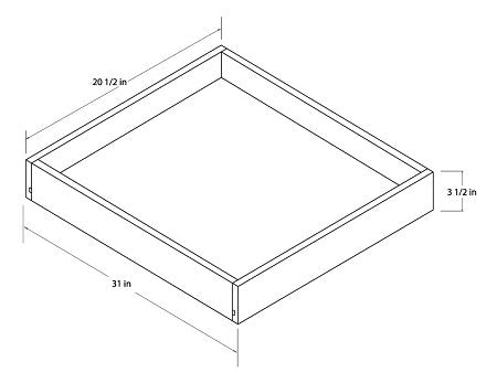 Universal 33" Roll Out Tray