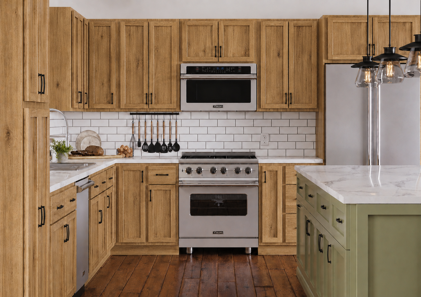 Rustic White Oak Door Sample