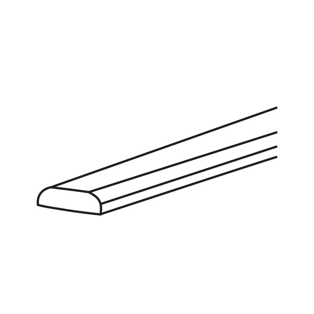 Espresso Shaker Scribe Molding w/ 2 Round Edges 3/4